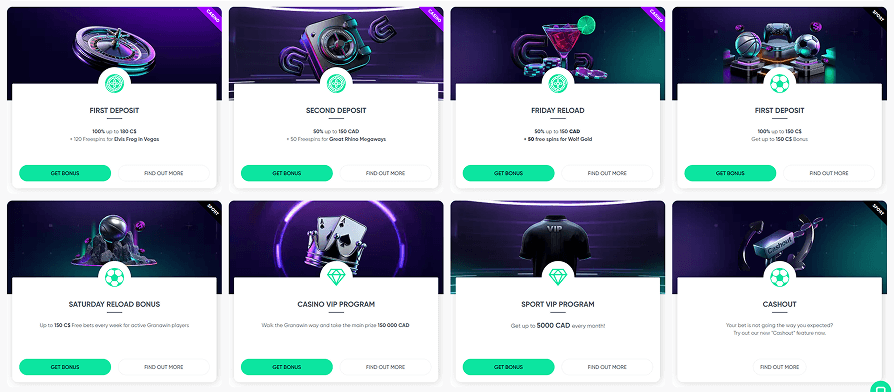 Granawin Bonus Offers Granawin Bonus Offers